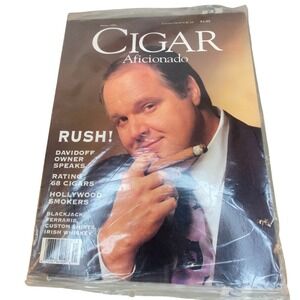 Cigar Aficionado Magazine Rush Limbaugh Spring 1994 Sealed‎ VTG